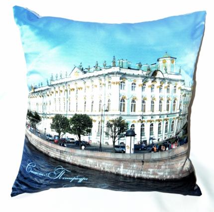 Подушка с фотопечатью С-Петербург.Эрмитаж 40*40 см