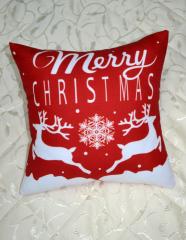 Подушка с фотопечатью Merry Christmas